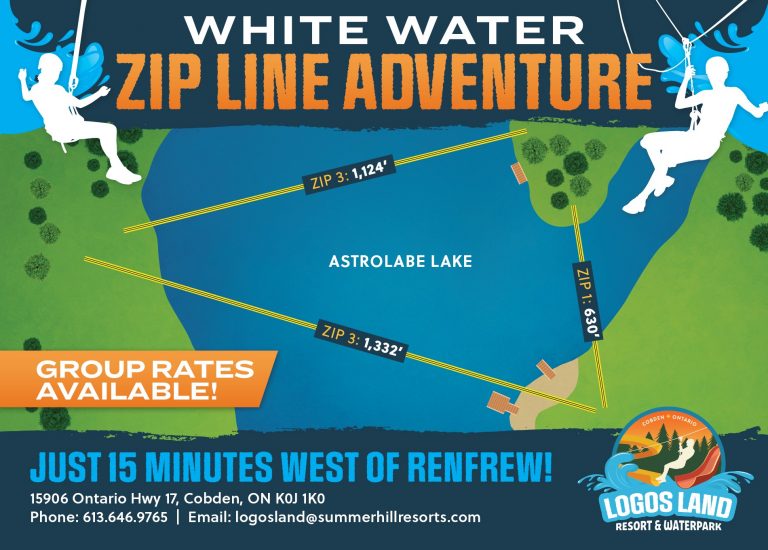White Water Zipline Summerhill Resorts